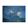Rolled Poster — Lydia Alex Photography Sunlit Cloud with Scripture Text