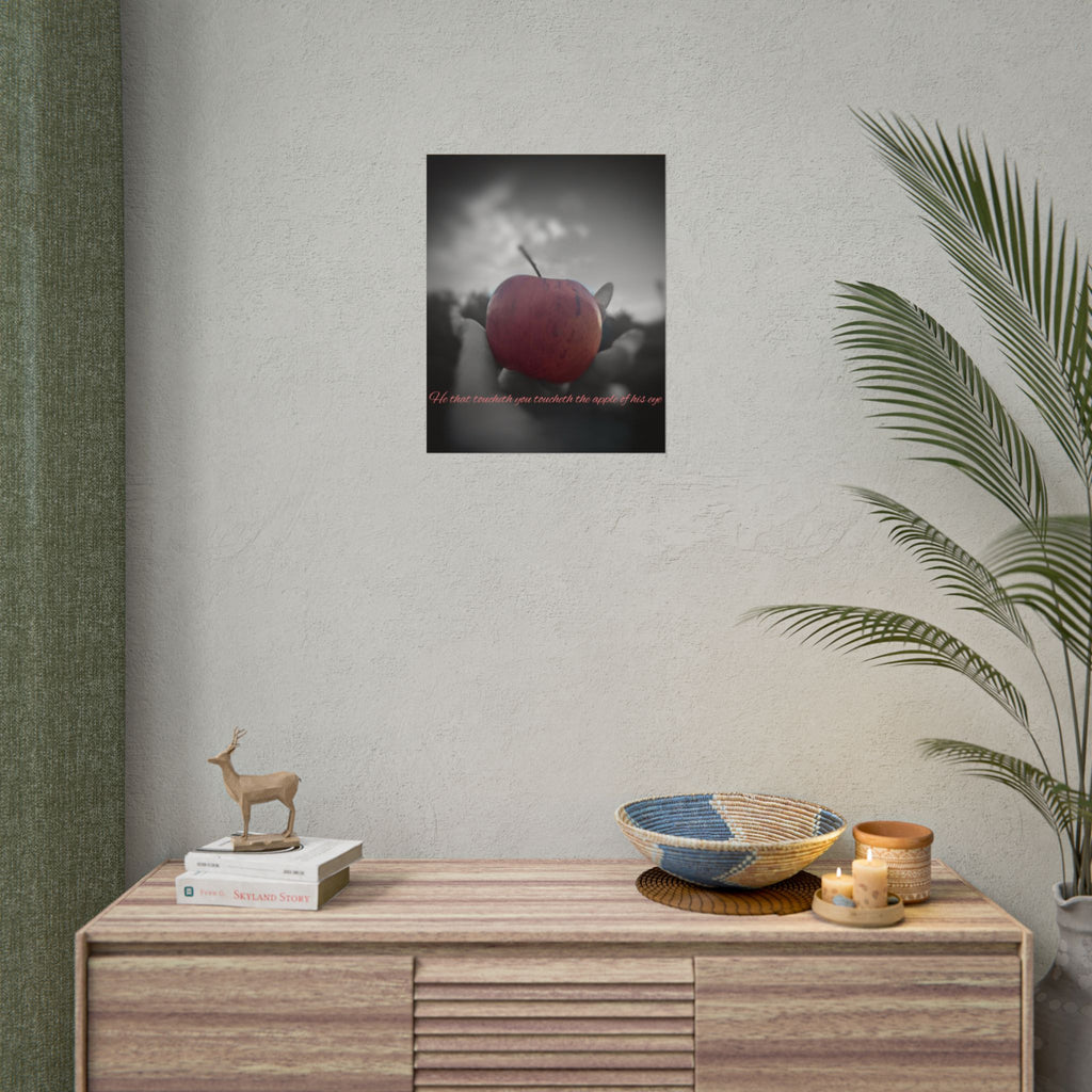 Rolled Poster — Lydia Alex Photography   "He that toucheth you toucheth the apple of his eye"