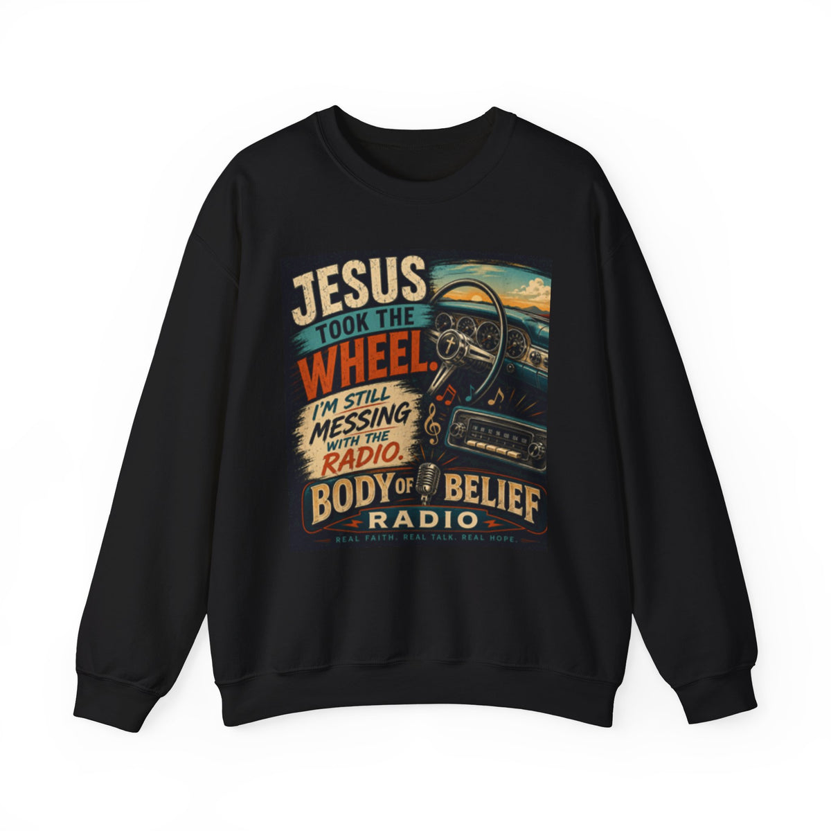 Jesus Take the Wheel Unisex Heavy Blend™ Crewneck Sweatshirt