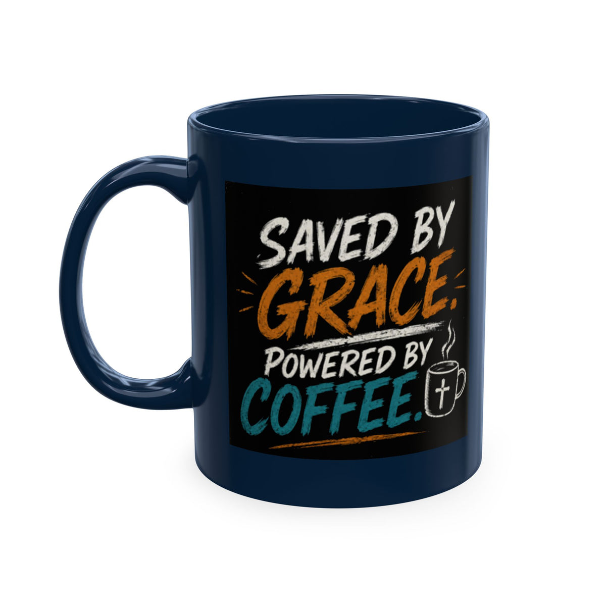 Powered By Coffee Traditional Ceramic Mug