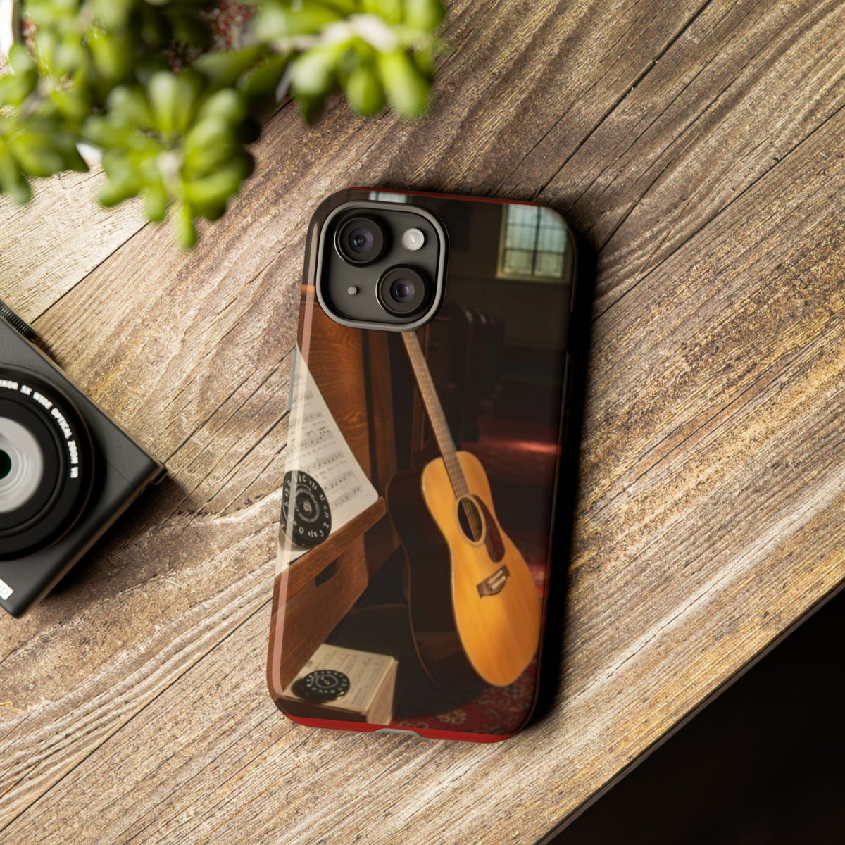 Guitar & Pitchpipe Phone Case — Protective iPhone Cover