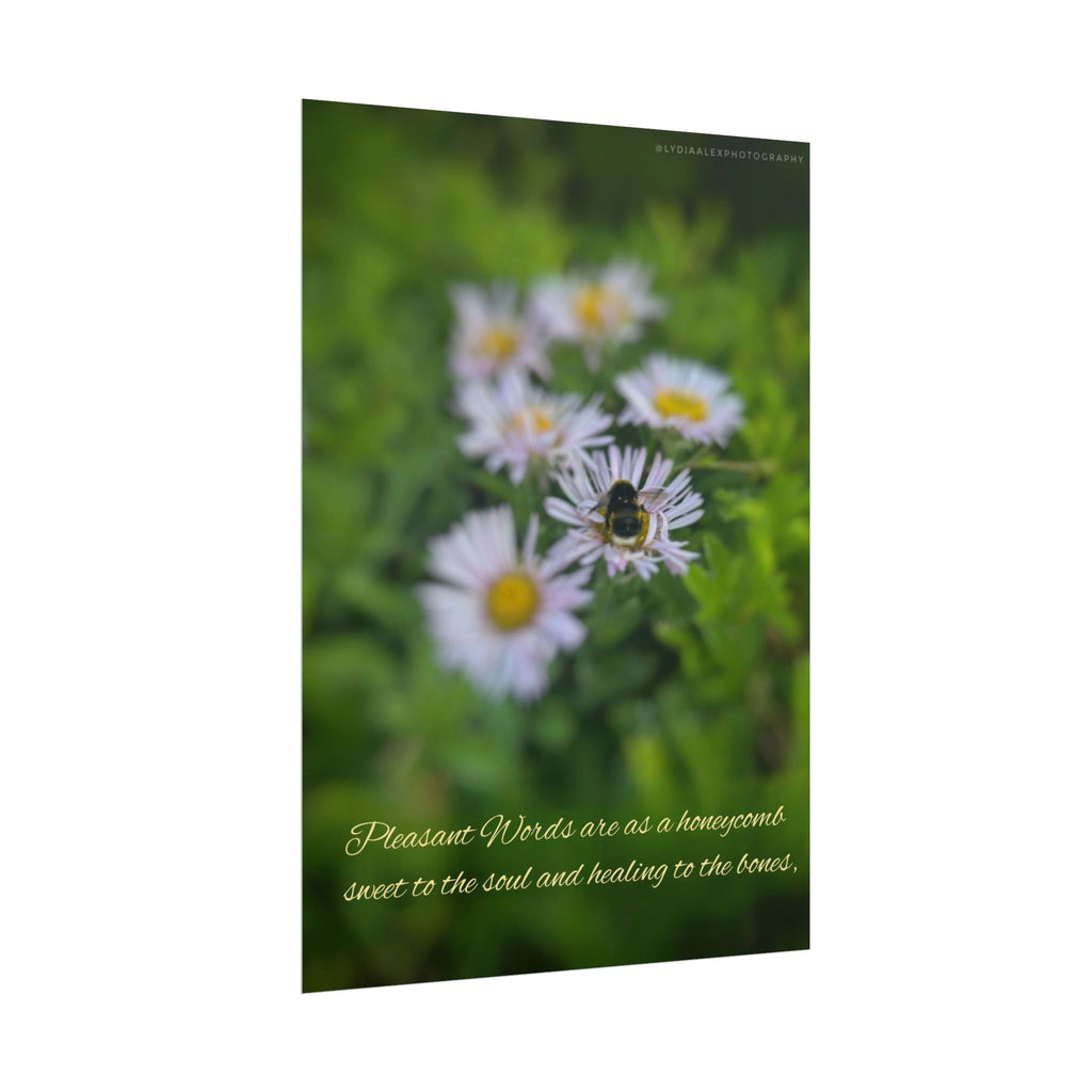 Rolled Poster — Lydia Alex Photography   "Pleasant words are as a honeycomb"