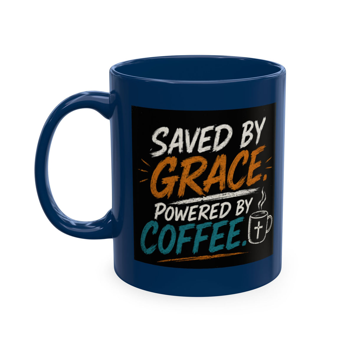 Powered By Coffee Traditional Ceramic Mug