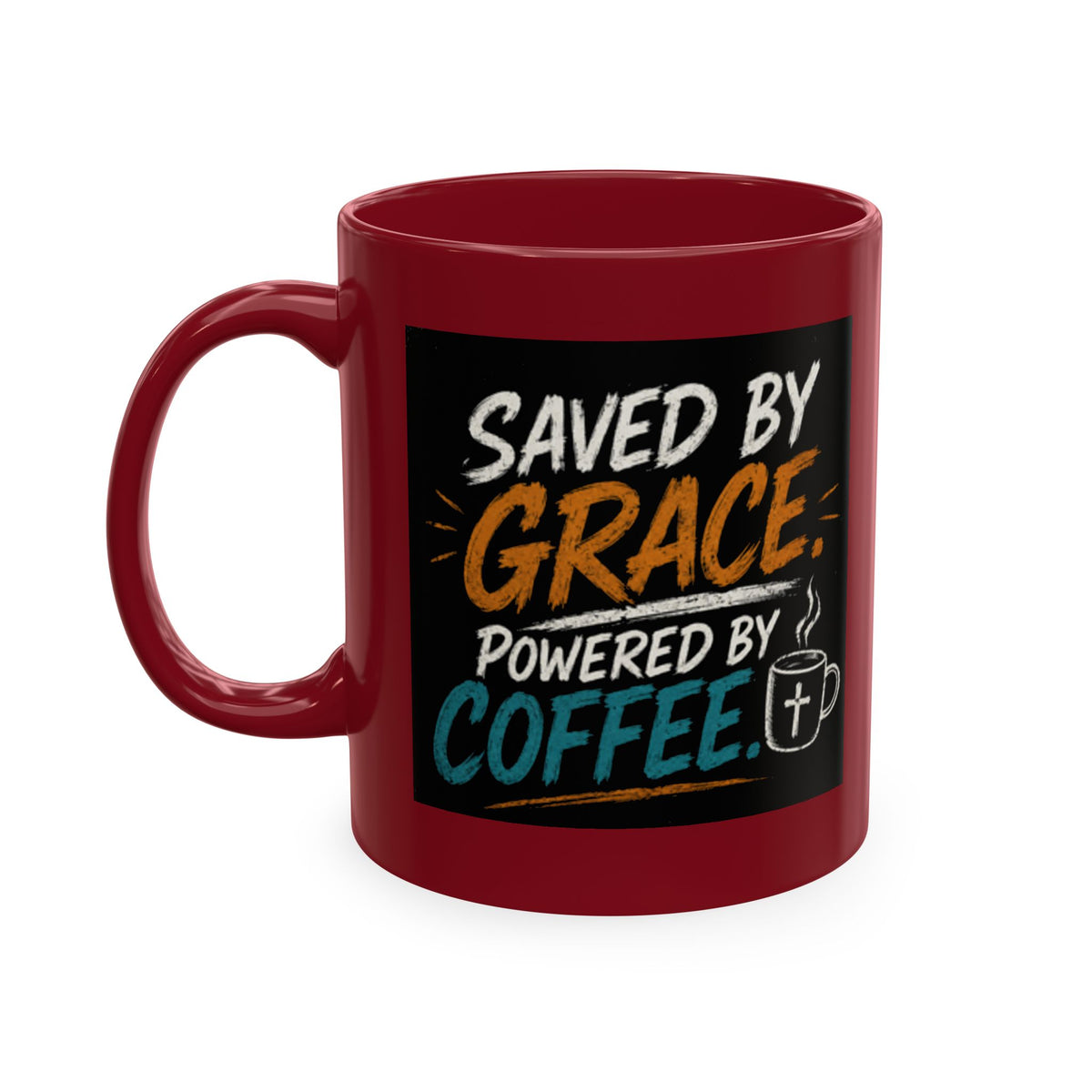 Powered By Coffee Traditional Ceramic Mug