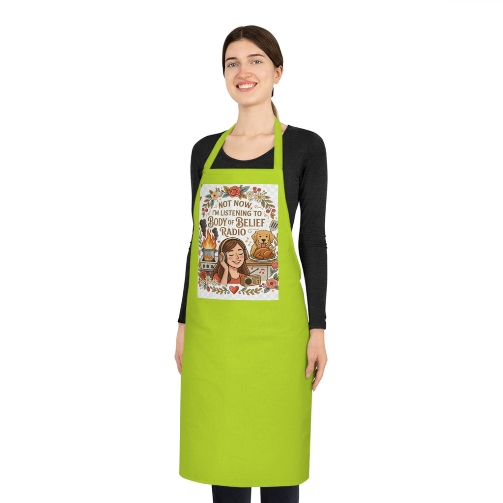 Listening to Body of Belief Radio Cotton Apron