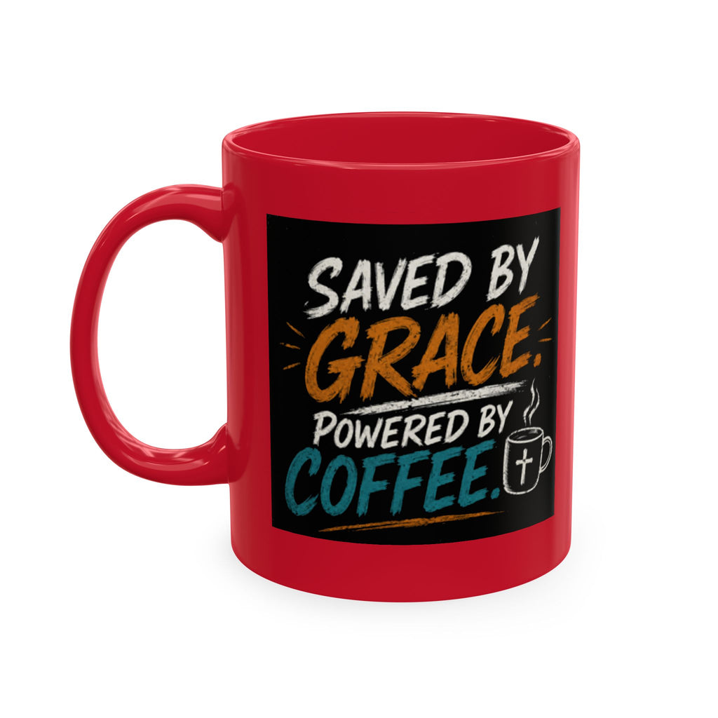 Powered By Coffee Traditional Ceramic Mug
