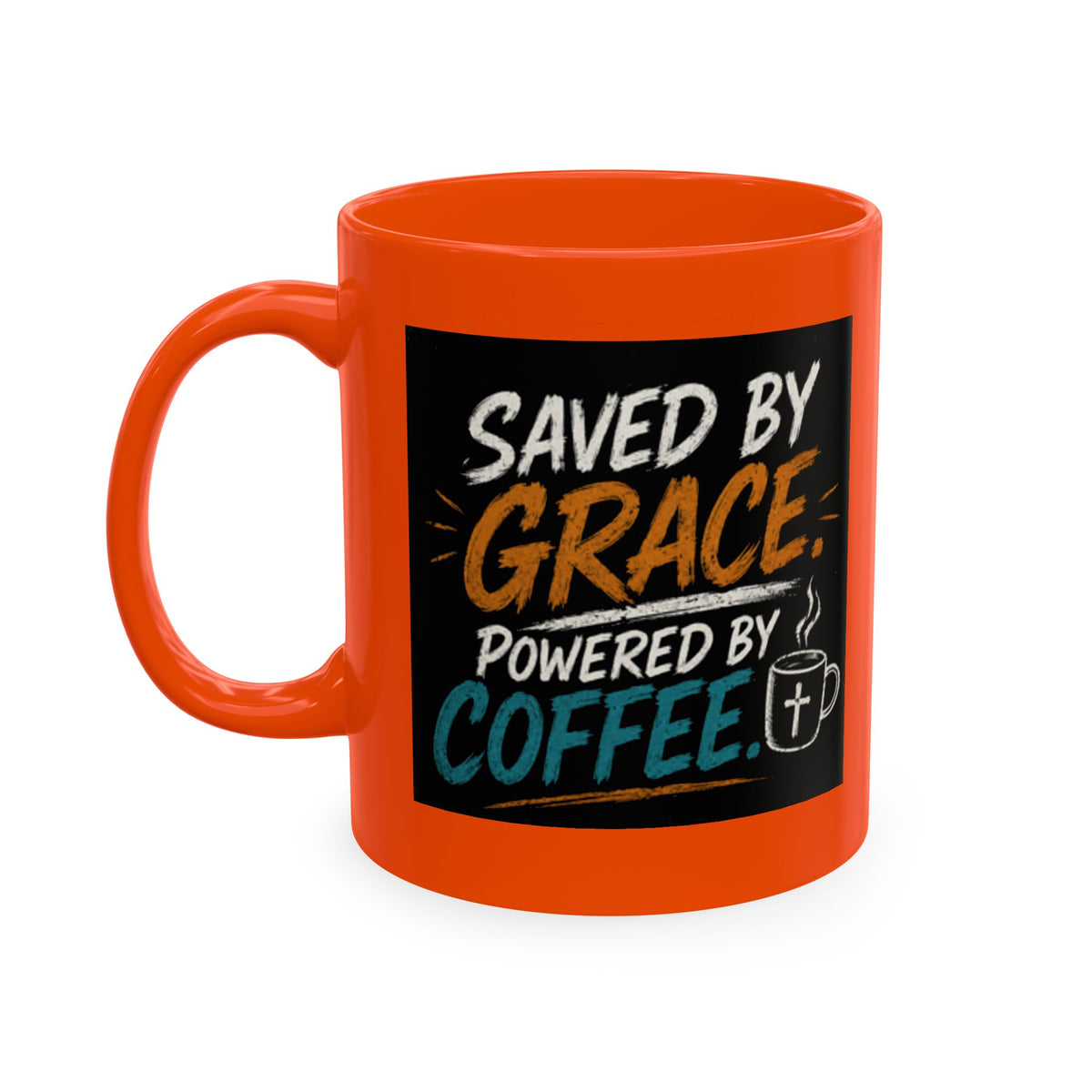 Powered By Coffee Traditional Ceramic Mug