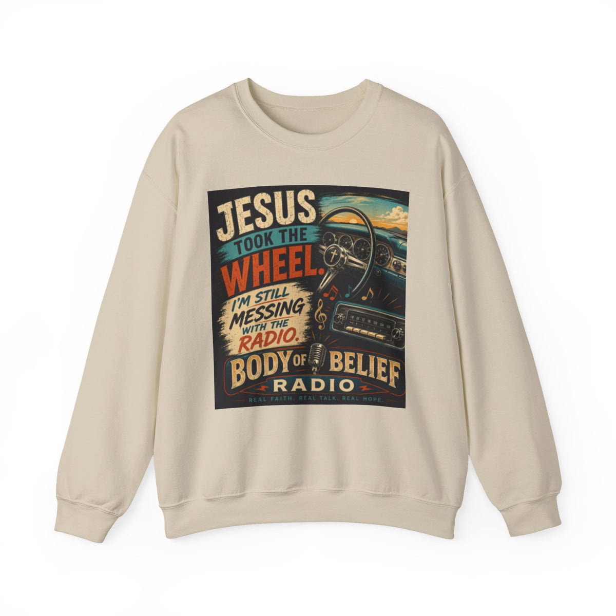 Jesus Take the Wheel Unisex Heavy Blend™ Crewneck Sweatshirt