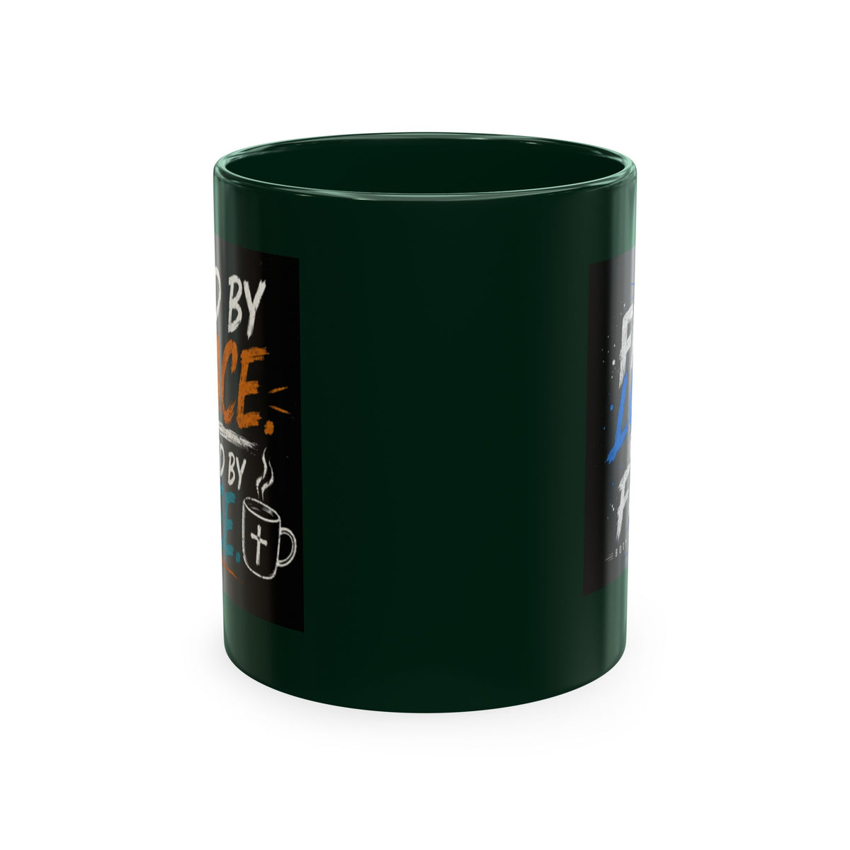 Powered By Coffee Traditional Ceramic Mug