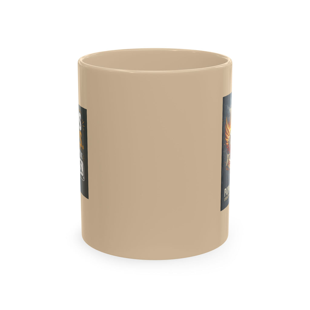 Jesus Saves Logo Ceramic Mug — Branded Coffee Cup