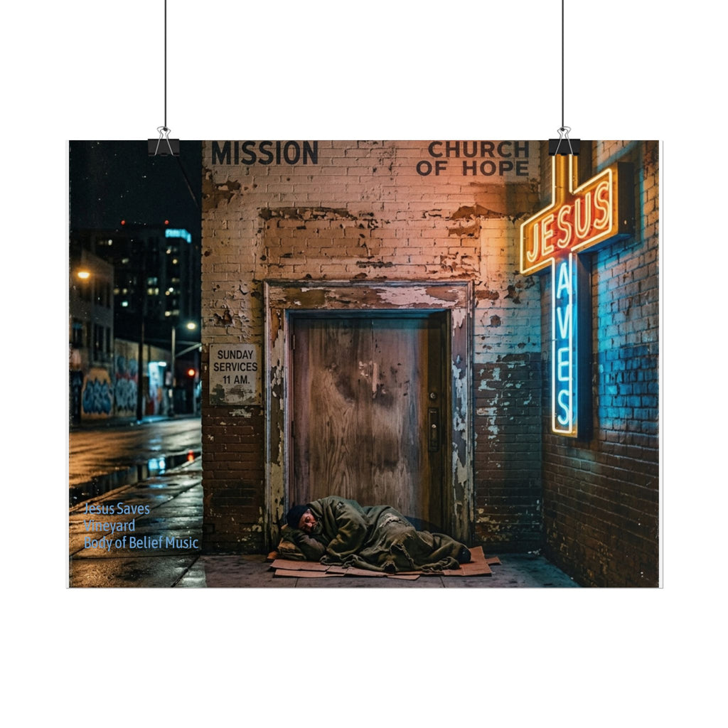 Jesus Saves Rolled Posters