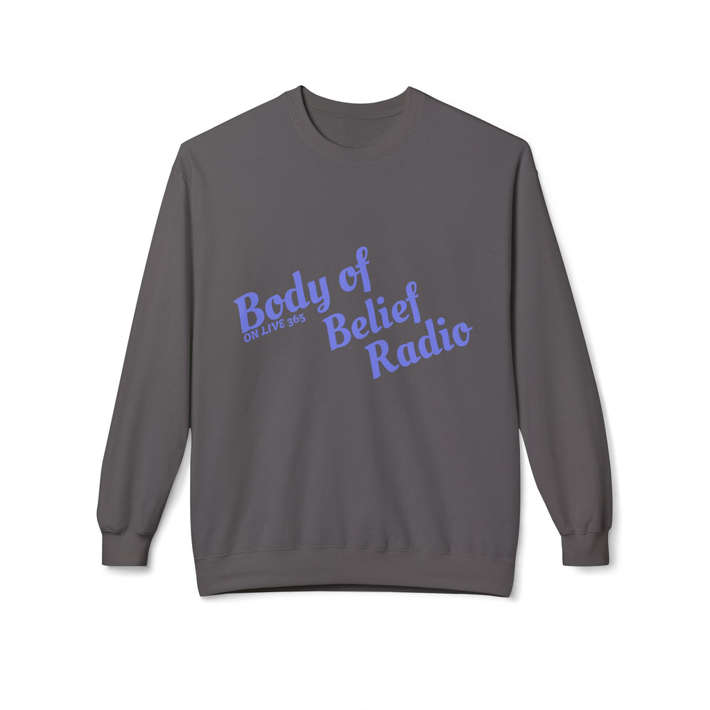 Body of Belief Radio Unisex Midweight Softstyle Fleece Crewneck Sweatshirt
