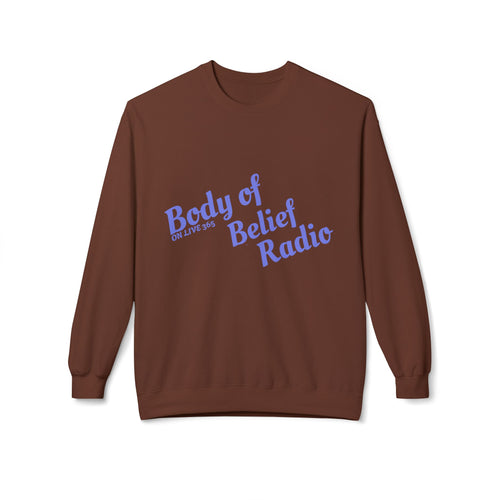 Body of Belief Radio Unisex Midweight Softstyle Fleece Crewneck Sweatshirt