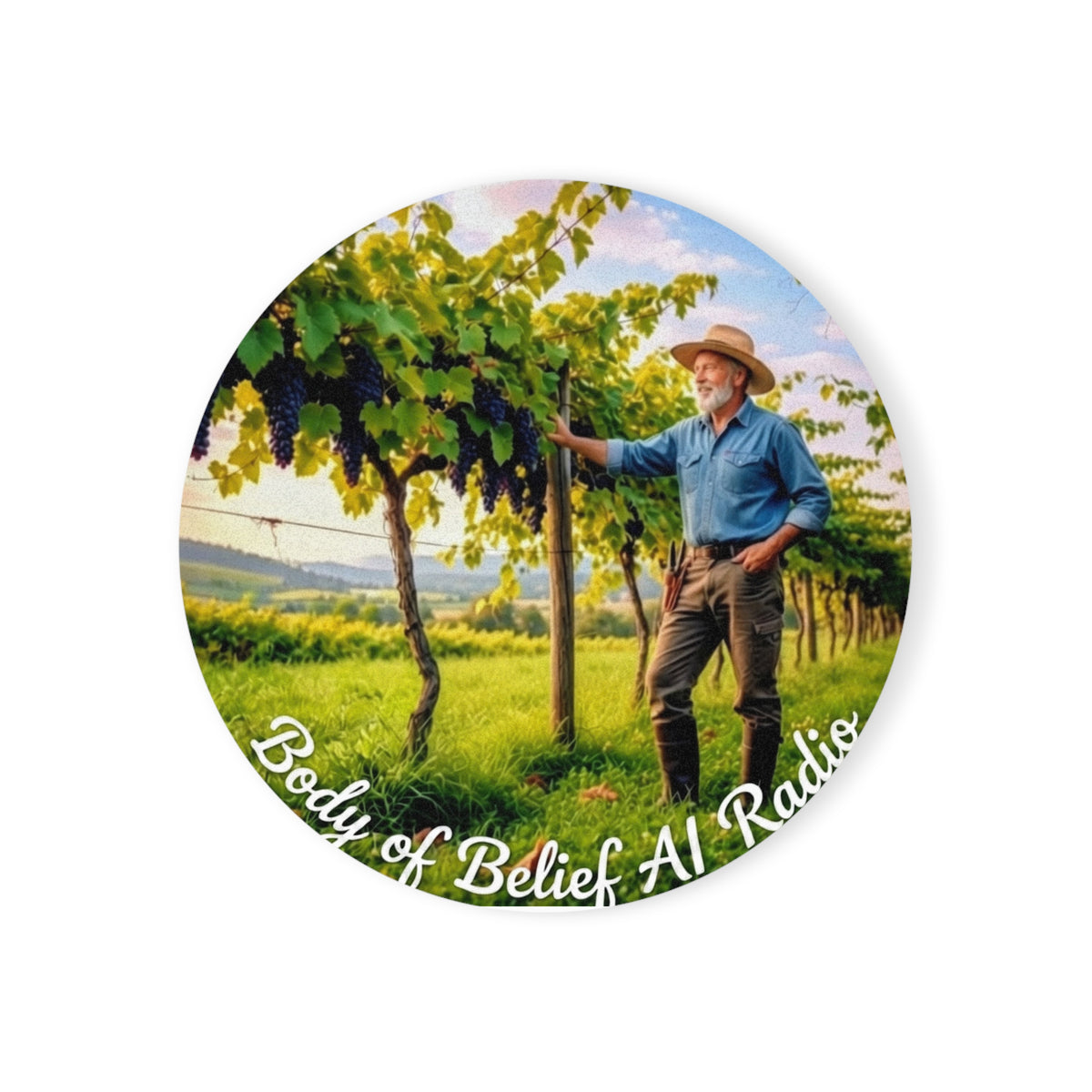 Body of Belief Radio Cork Back Coaster