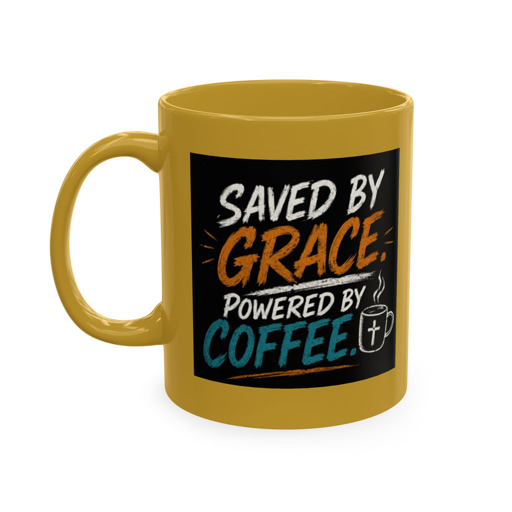 Powered By Coffee Traditional Ceramic Mug