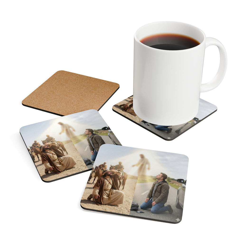 Road to Damascus Corkwood Coaster Set