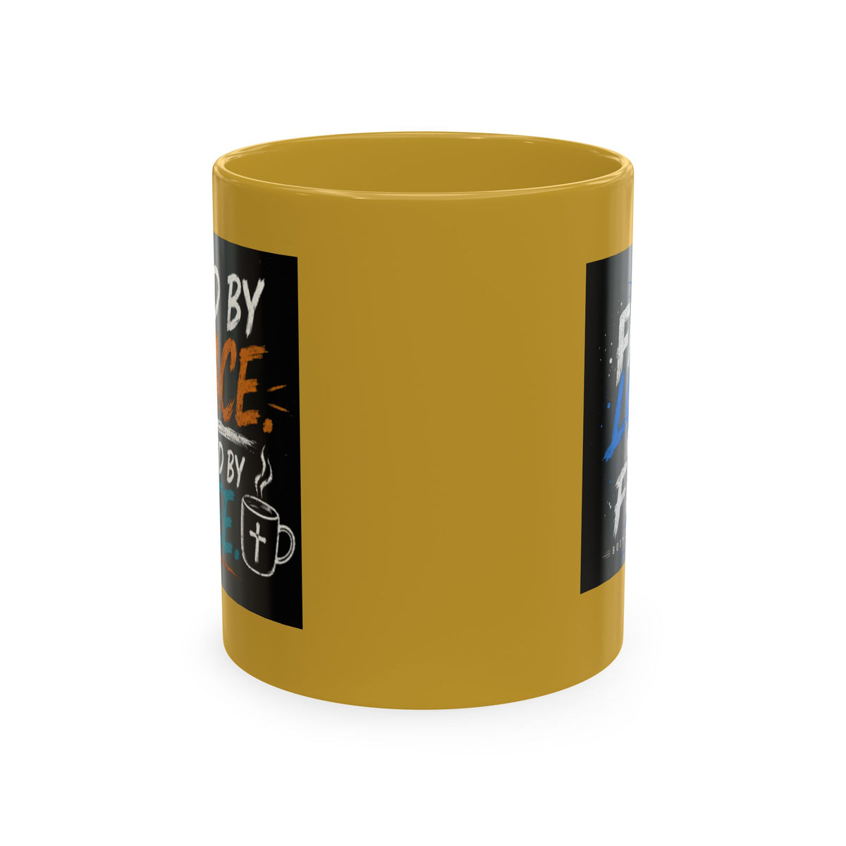 Powered By Coffee Traditional Ceramic Mug