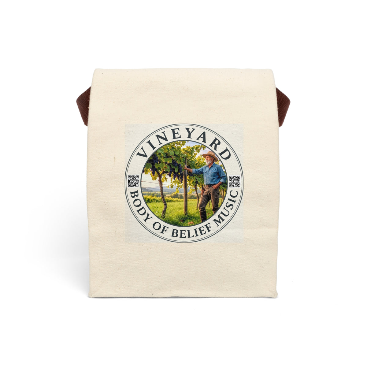 Vineyard Canvas Lunch Bag With Strap