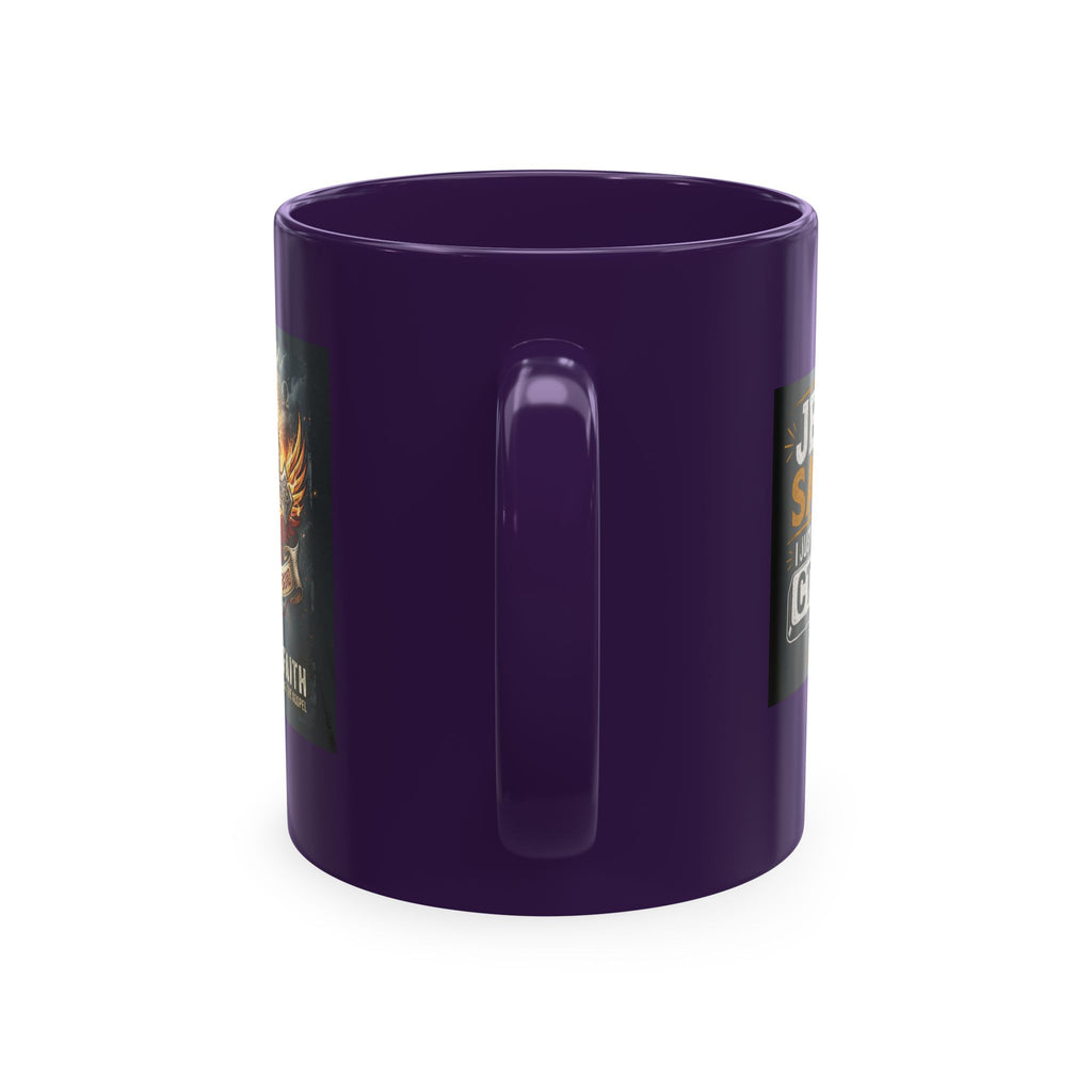 Jesus Saves Logo Ceramic Mug — Branded Coffee Cup