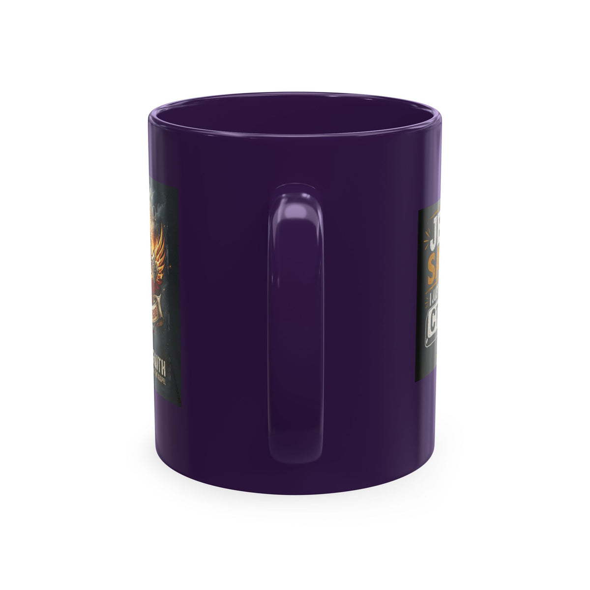 Jesus Saves Logo Ceramic Mug — Branded Coffee Cup