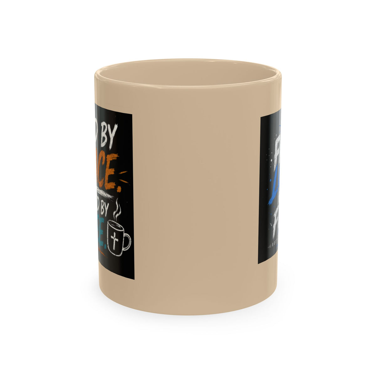 Powered By Coffee Traditional Ceramic Mug