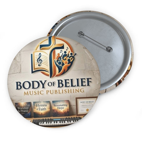 Body of Belief AI Radio Custom Pin Buttons
