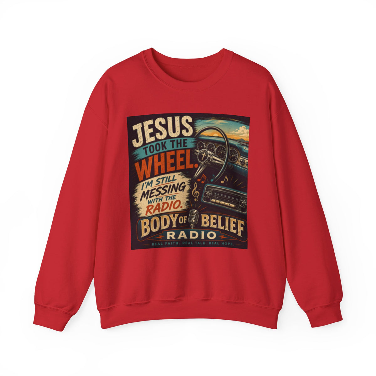 Jesus Take the Wheel Unisex Heavy Blend™ Crewneck Sweatshirt