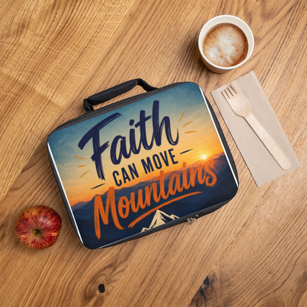 Faith Can Move Mountains Lunch Bag