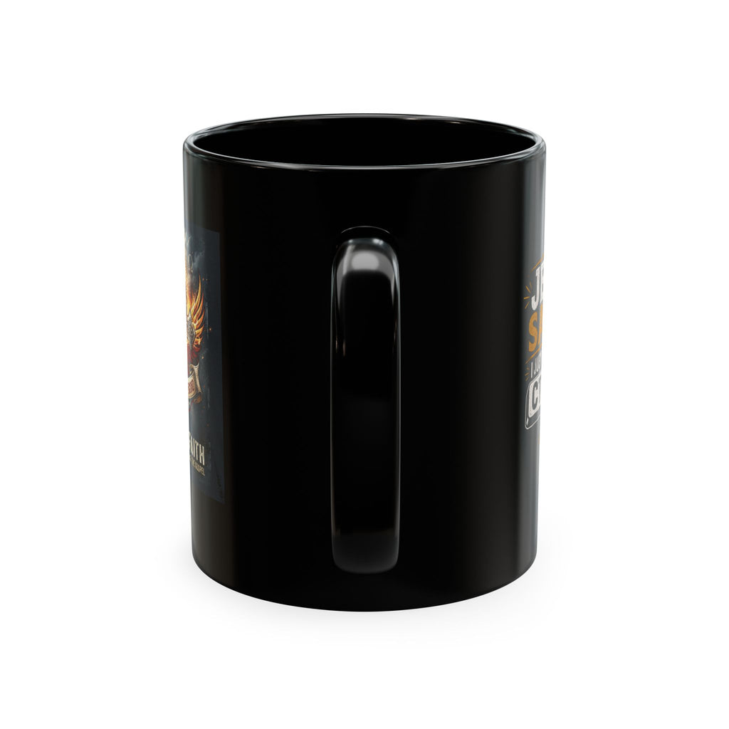 Jesus Saves Logo Ceramic Mug — Branded Coffee Cup