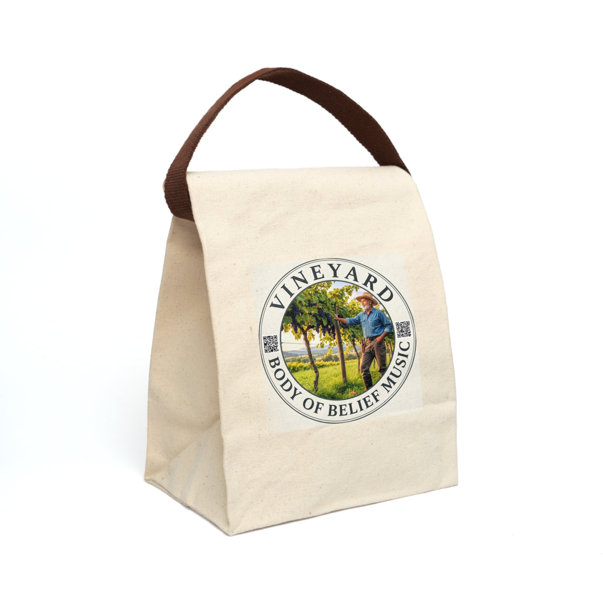 Vineyard Canvas Lunch Bag With Strap