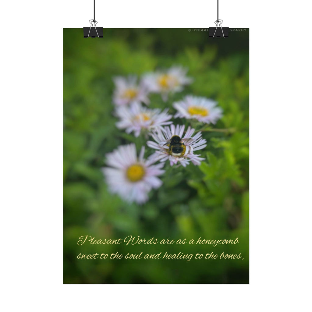 Rolled Poster — Lydia Alex Photography   "Pleasant words are as a honeycomb"