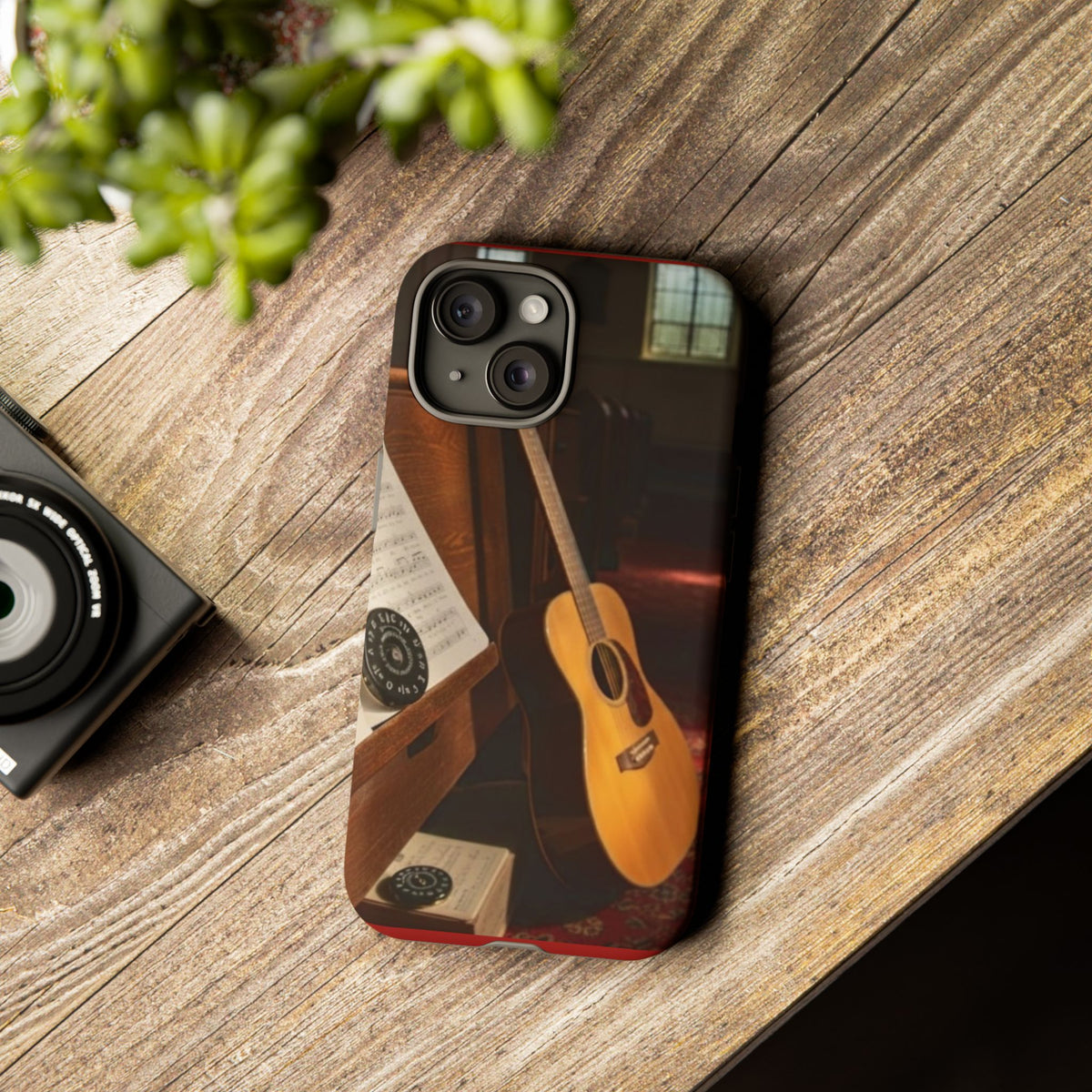 Guitar & Pitchpipe Phone Case — Protective iPhone Cover