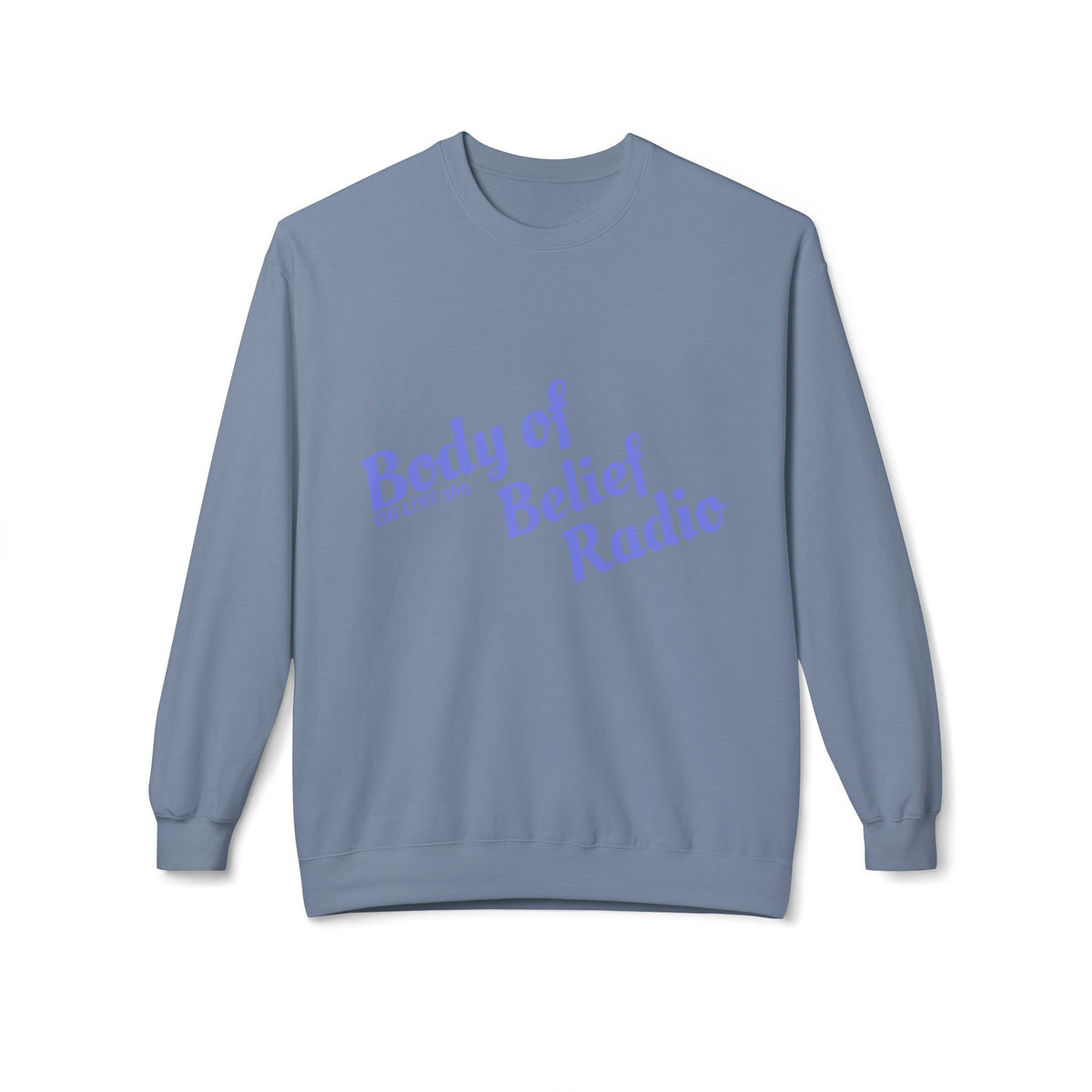 Body of Belief Radio Unisex Midweight Softstyle Fleece Crewneck Sweatshirt