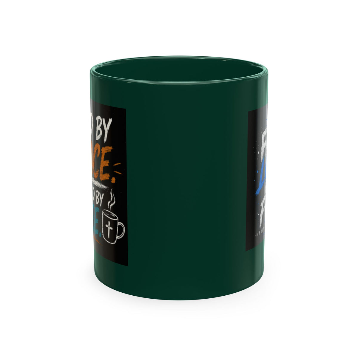 Powered By Coffee Traditional Ceramic Mug