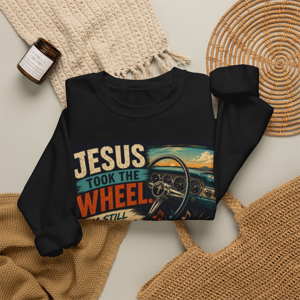 Jesus Take the Wheel Unisex Heavy Blend™ Crewneck Sweatshirt